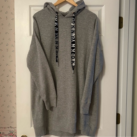 DKNY Sport Logo Hoodie Dress - Picture 5 of 11